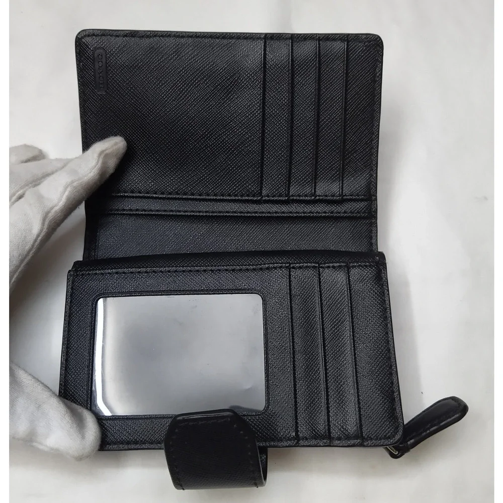 Coach black leather
